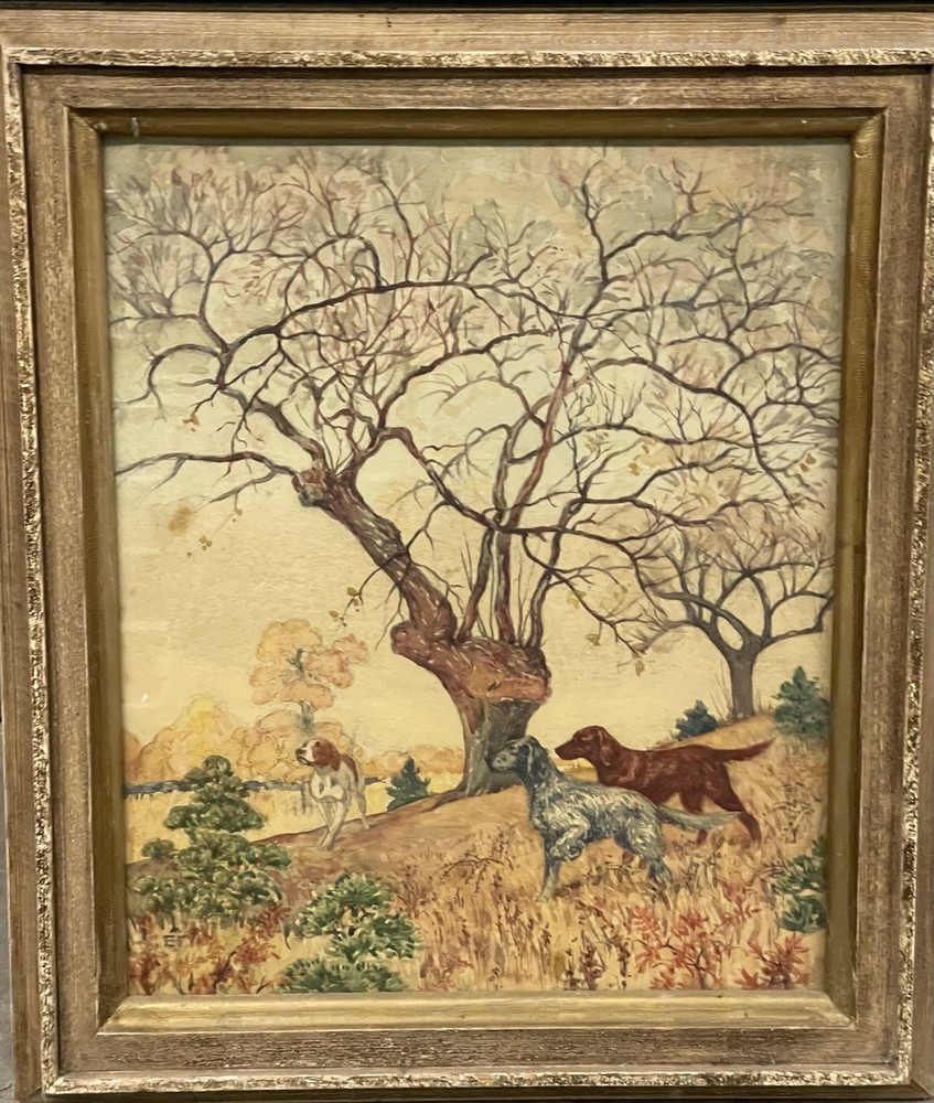 Watercolor Painting By Ellen Favorin (Finland, 1853-1919) Antique