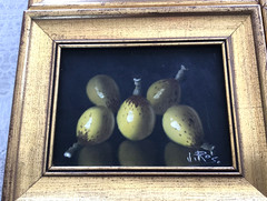 Set of 4 Original J. Ros, Oil Paintings on Canvas, Still Life Various Fruits