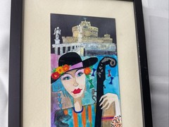 Lot Of 2 Framed Picasso Style Pictures – Signed Meli 04