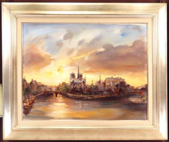 Tepo „Notre Dame de Paris“ Original Oil Painting on Canvas P15 65×50cm Signed