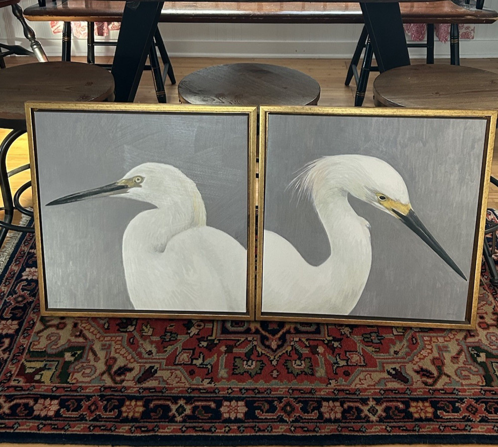 Pair of Giclee prints titled ‚Seabird Thoughts 1‘ by Norman Wyatt Jr. – 22”x22”