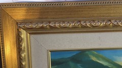 Beautiful Hand Painted Giclee. by L Confident! W/ Layered Frame
