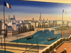 “La Bonne Adresse” Original Painting By Listed French Artist Fanch Ledan