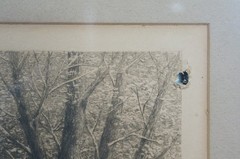 Antique 1895 HC Rost Water Mill Country River Landscape Etching 31″