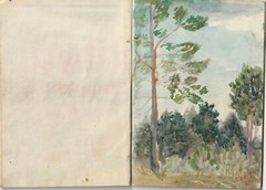notebook with 18 watercolor drawings 14.5 x 20.5 cm
