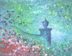 PAINTING ORIGINAL Steven Graff’s „Colorful Entrance“ 16×20 acrylic/canvas Signed