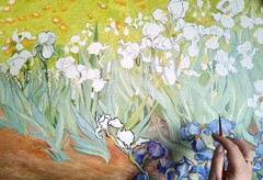 Irises Vincent Van Gogh’s handpainted copy oil painting 19.7×27.5 in