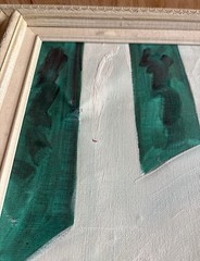 LORENZO PADILLA Cuban Artist Original Signed Vintage Oil Painting, Francis Bacon