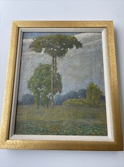 Antique Early California Landscape Painting 1910’S MYSTERRY Impressionism Oil