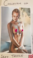 original painting 20 х 30 cm 15SA Art modern Watercolor Naked Woman Signed 2024