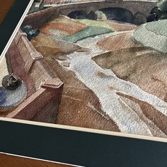 Charles DuBose (1908-1986) Signed Original Watercolor 1934 – Architectural Style