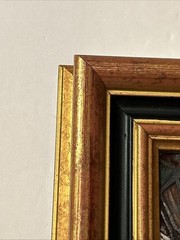 Vtg FramedHand Painted 3D Woodgraph Bourbon St New Orleans By Dore Skidmore 1991