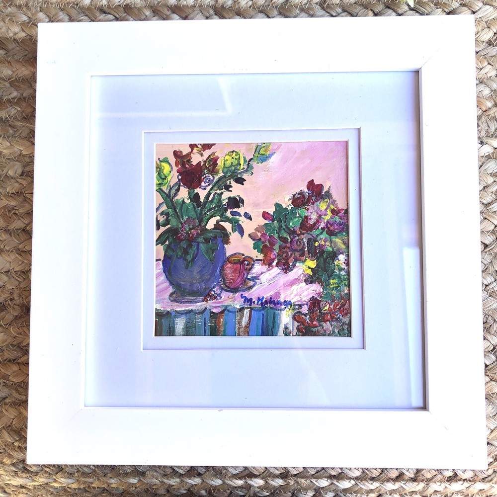 Marjorie Kinney (AMERICAN) Authentic Floral Oil Painting by the famous US Artist
