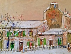 Listed French Artist Maurice Utrillo (1883-1955) Signed Oil On Canvas Provenance