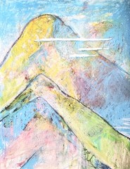 9 inch x 12 inch – Pastel Landscape Drawing – NO FRAME by A. Avila
