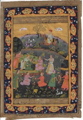 PERSIAN MINIATURE, hunting scenes