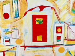 16×20 Original Painting Pop Surreal Art On Canvas Panel Her Orbit artplanet9