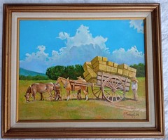 Original Oil Painting on Canvas by G. Simental / „Full Load“