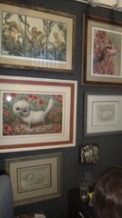 „Where owl perched pockets hold all the souvenirs“ original painting by Lola