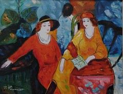 T. Fournier Signed By Artist Listed Artist Oil On Canvas Board