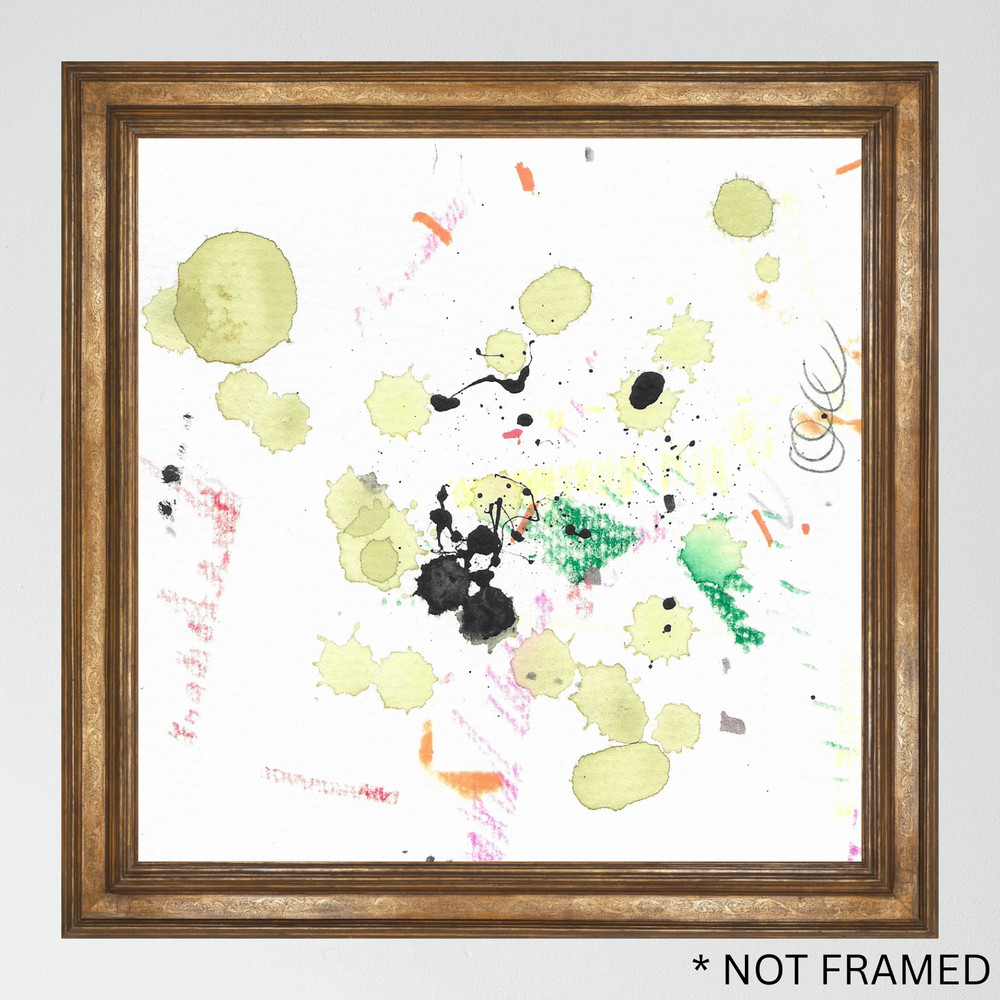 „Stain 1“ Teagan Reasor Original Abstract Painting Acrylic 6×6 SHLERM ARTS