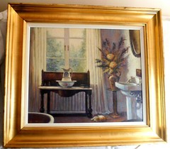 VERY FINE LARGE VINTAGE SIGNED ORIGINAL OIL PAINTING