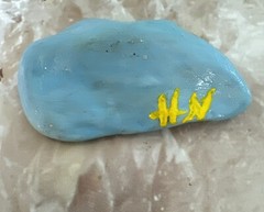 “Thanks” Hand Painted Rock With Acrylic /Stone Art ,Gift Ideas