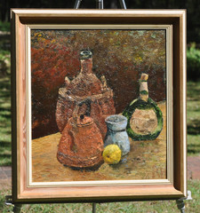 „Still Life With Copper Kettle“ Richard Hobbs Original Oil Painting On Board