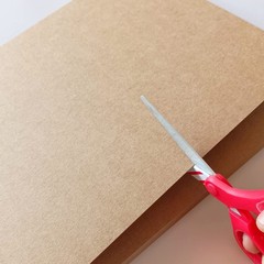 25 Sheets Kraft Cardboard 400gr/m2 DIN A4, 0.7mm Thick Natural Cardboard 21×29.7cm Bla…