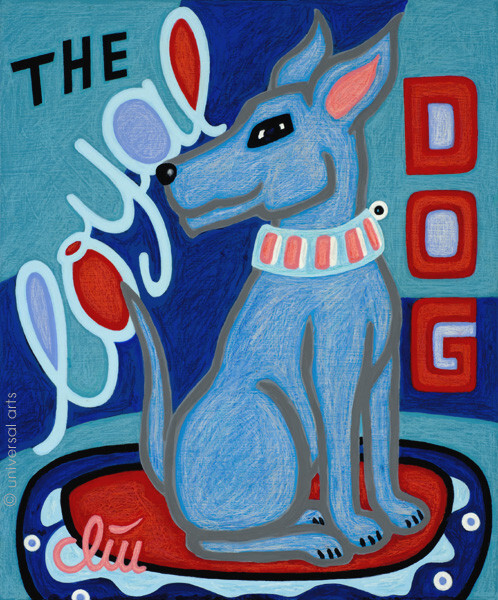 JACQUELINE DITT – The Loyal Dog 2021 Painting Dog