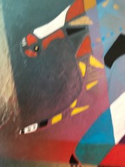 NEAL DOTY – ACRYLIC PAINTING ART DECO WOMAN CUBISM MODERNISM ABSTRACT