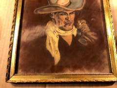 Rare Original 1930s Western Illustration Art Painting Cowboy
