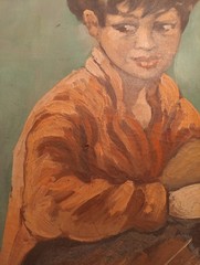 1960’s Oil Painting Signed FISHER As Is