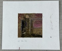Mixed Media Mini Painting Ink Metallic Powders and Dyes Kathryn Vaughn New York
