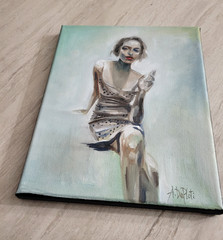 Original Oil on canvas painting* 10 x 8 in, signed*Etude – 1*