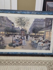 Painting An Evening Out by Artist Christa Kieffer Framed