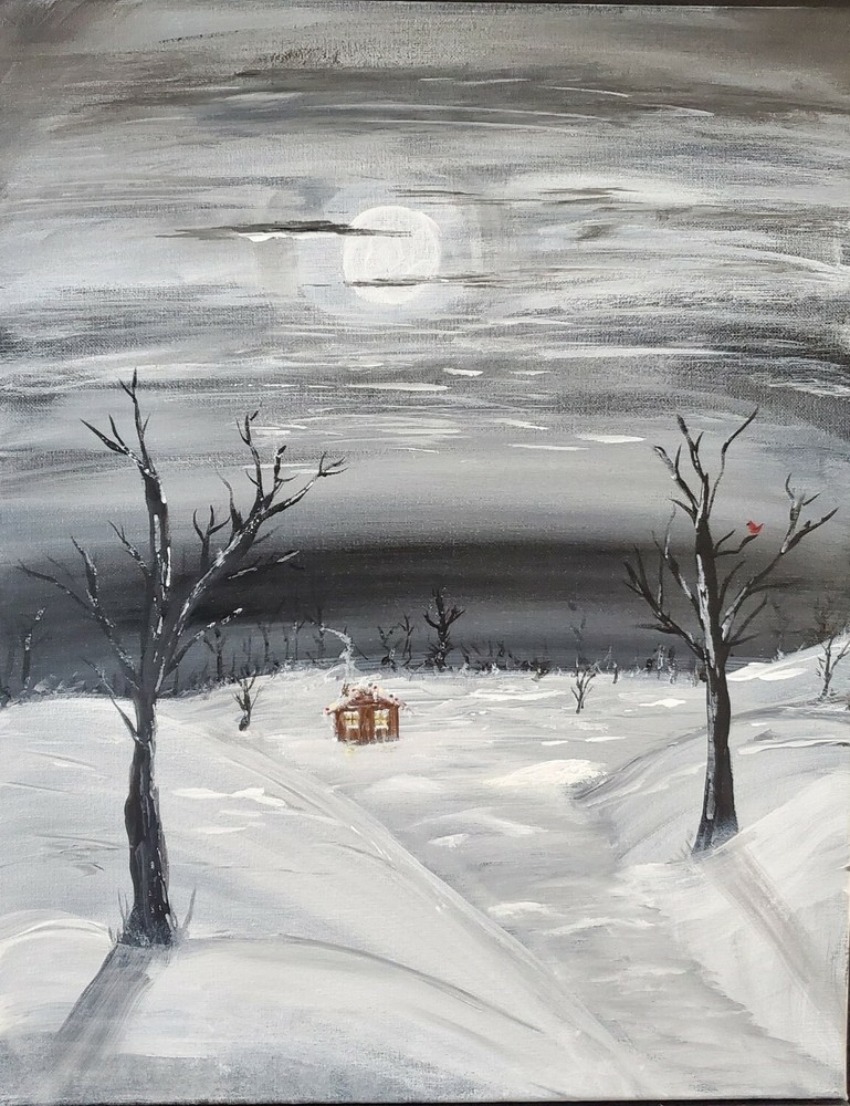 Original Moonlit Christmas Eve