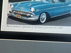 Stan Cline Felix Chevrolet Los Angeles 1957 Signed 1993 Artwork Original Label