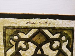 Etude Maillon Celtic Knot Watercolor / Acrylic Art Study Painting Chateaux Saill