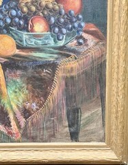 Large AMERICAN/CLEVELAND SCHOOL Early 20th Century Oil Painting Framed Canvas
