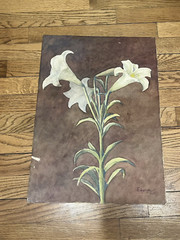 Antique Watercolor Painting on Paper 1931 Brazilian Artist Edwiges Jacobusich