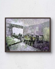 Sunday At The Restaurant 8×6 oil painting fine art home decor