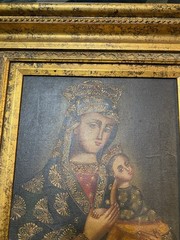 Mary and Jesus Genuine Oil Hand Painting From Peru