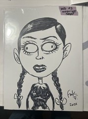 Frank Forte Original Art 8.5x 11 sketch of your favorite pop culture character