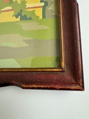 Vintage 1950 – 60s PBN Paint by Numbers Balcony Ballet Ballerina Painting Framed