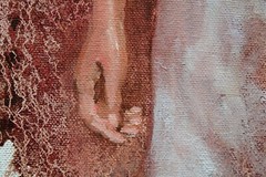 YARY DLUHOS Woman Female Figure Romance Portrait Original Art Oil Painting