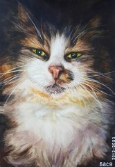 Custom Pet Portrait from Photo 12×16″ Realistic Watercolor Personalised Painting