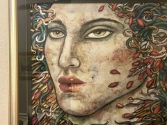 Enchanting Christina De Musee Framed Signed Original Acrylic And Oil Painting