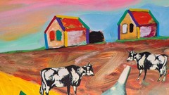 Nelson De La Nuez Original Ditching Dorthy Signed Fingerprint Street Pop Art