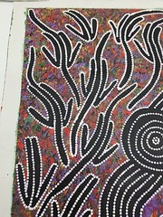 Noreen Nambijinba Original Aboriginal Oil on Canvas Unframed Kangaroo Dreaming